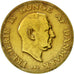 Coin, Denmark, Frederik IX, Krone, 1947, Copenhagen, EF(40-45), Aluminum-Bronze