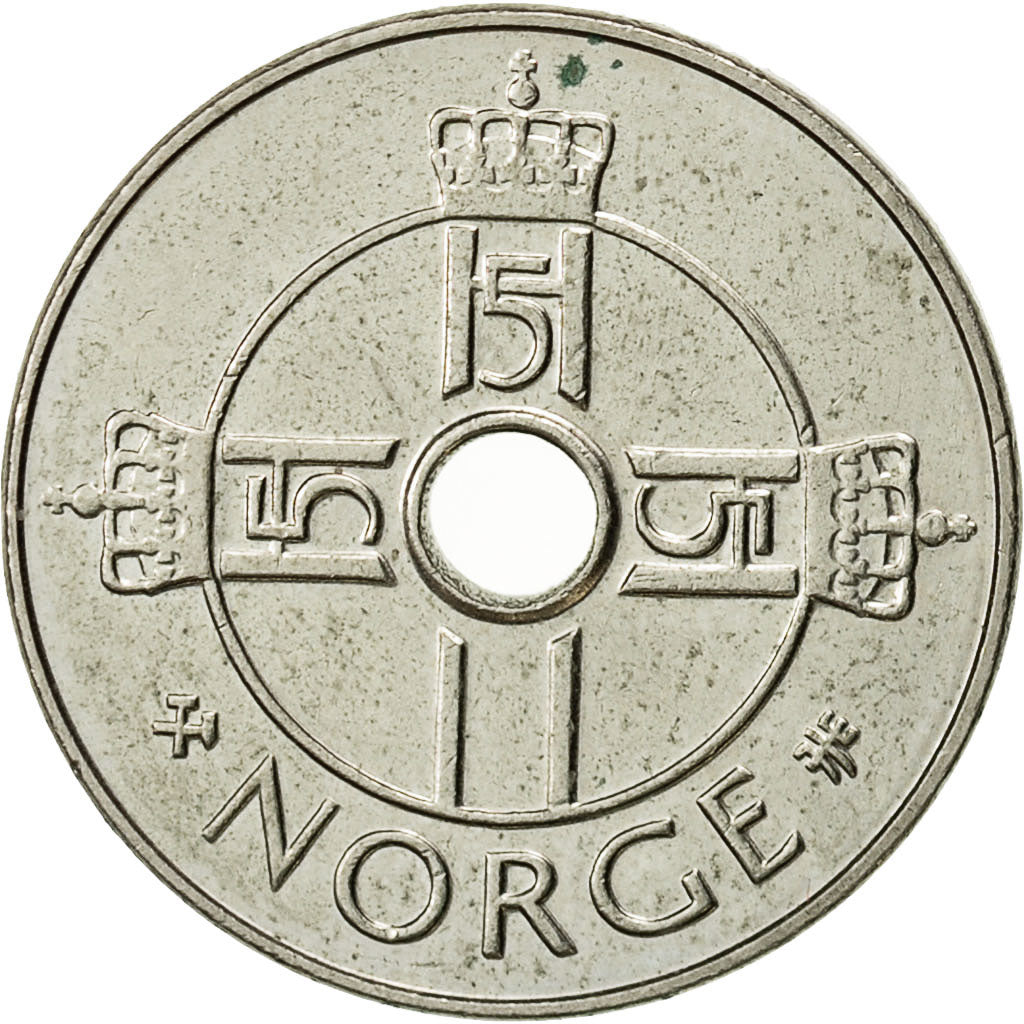 Coin, Norway, Harald V, Krone, 1998, EF(40-45), Copper-nickel, KM:462