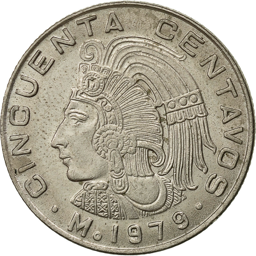 Moneta, Messico, 50 Centavos, 1979, Mexico City, BB, Rame-nichel, KM:452