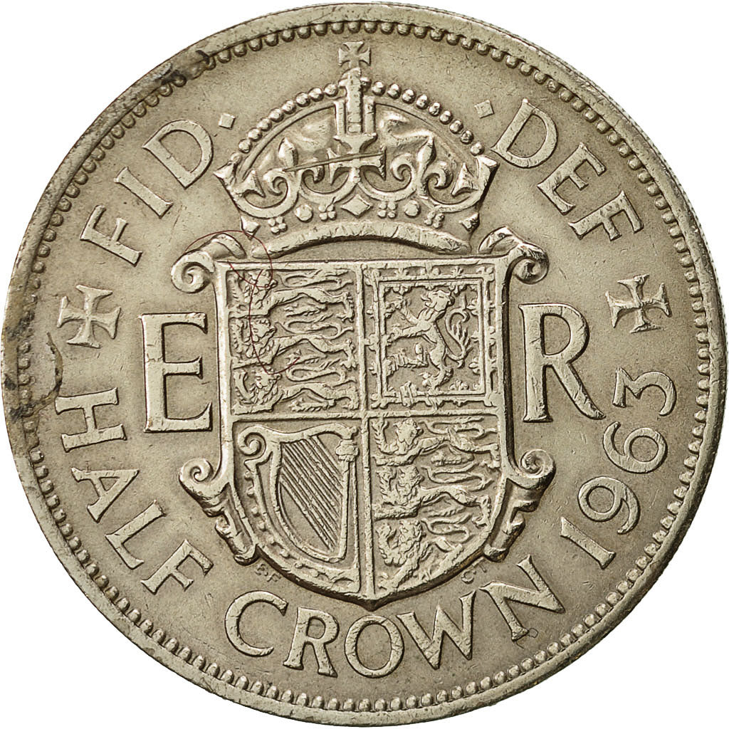 Moneta, Gran Bretagna, Elizabeth II, 1/2 Crown, 1963, MB, Rame-nichel, KM:907