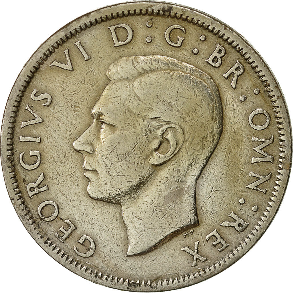 Coin, Great Britain, George VI, 1/2 Crown, 1951, EF(40-45), Copper-nickel
