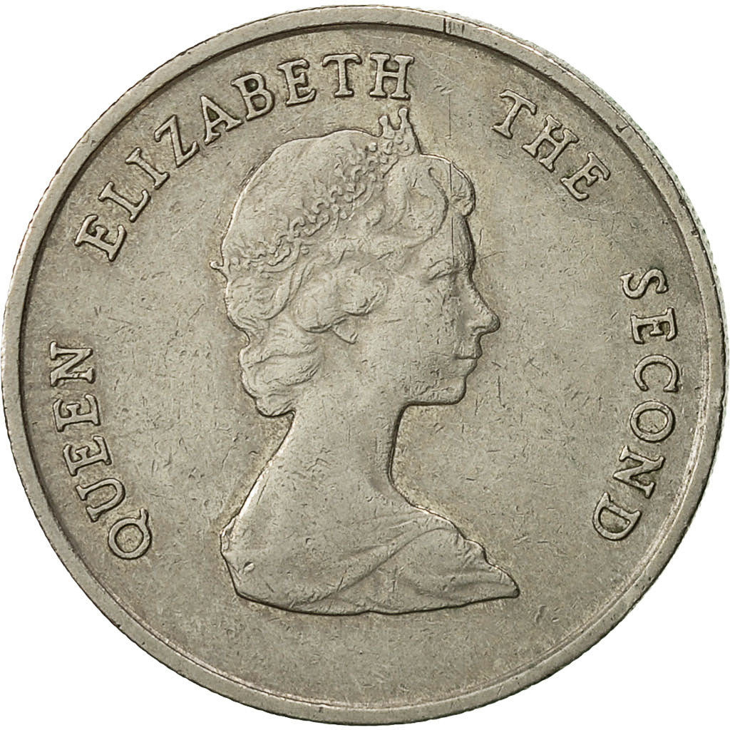 Münze, Osten Karibik Staaten, Elizabeth II, 25 Cents, 1989, SS, Copper-nickel