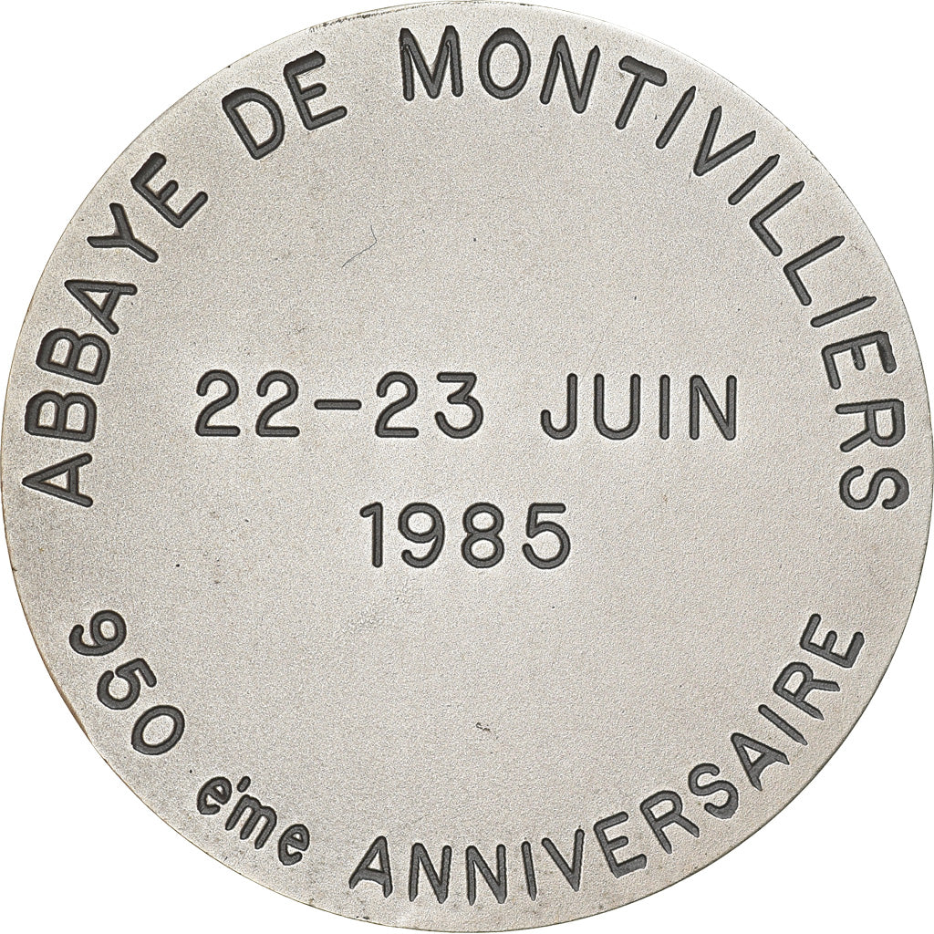 Frankrijk, Medaille, 950ème Anniversaire de l'Abbaye de Montvilliers, 1985
