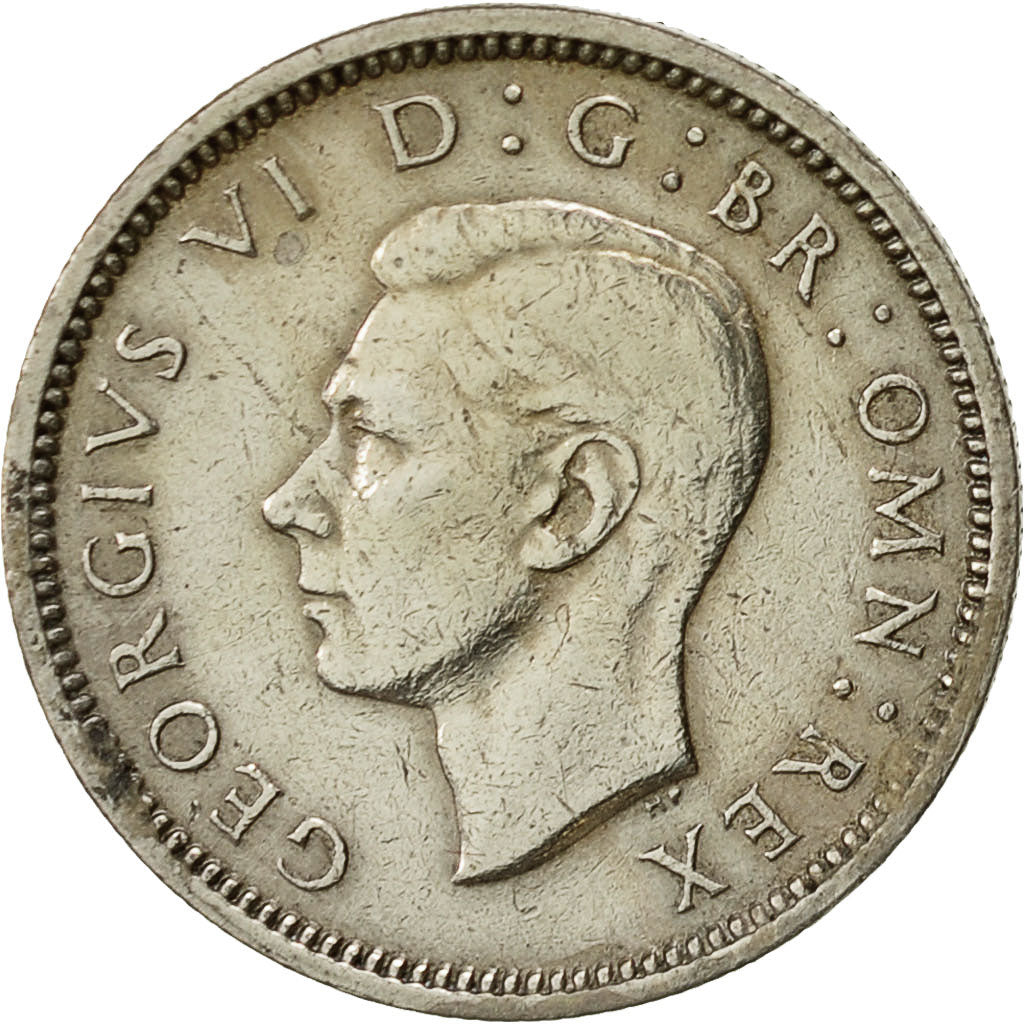 Moneta, Wielka Brytania, George VI, 6 Pence, 1951, EF(40-45), Miedź-Nikiel
