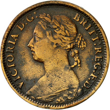 Coin, Great Britain, Victoria, Farthing, 1891, VF(20-25), Bronze, KM:753