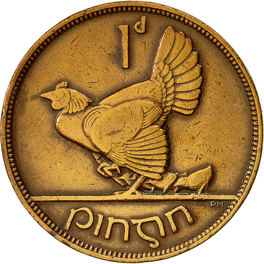 Coin, IRELAND REPUBLIC, Penny, 1935, EF(40-45), Bronze, KM:3