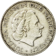 Coin, Netherlands, Juliana, Gulden, 1955, VF(20-25), Silver, KM:184