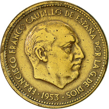 Coin, Spain, Caudillo and regent, 2-1/2 Pesetas, 1956, AU(50-53)