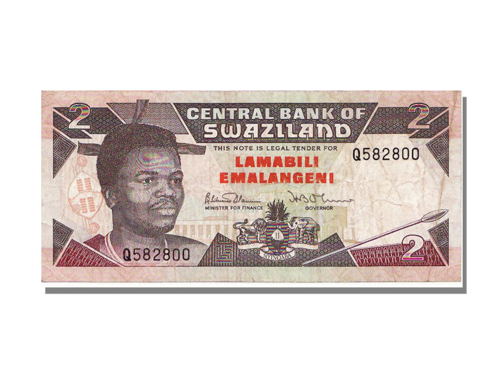 Swaziland, 2 Emalangeni, UNC(65-70)