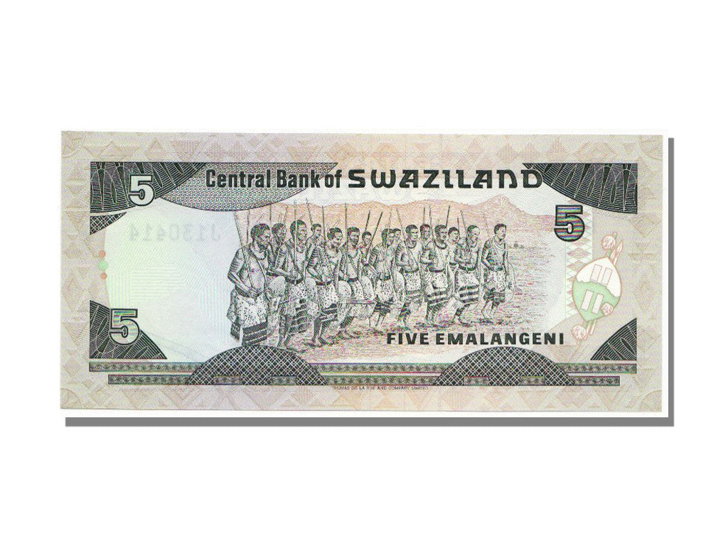 Geldschein, Swaziland, 5 Emalangeni, UNZ