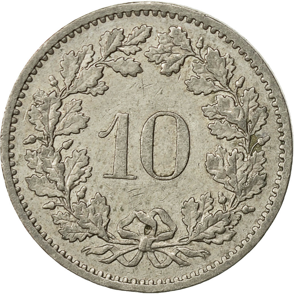 Moneta, Svizzera, 10 Rappen, 1980, Bern, BB, Rame-nichel, KM:27