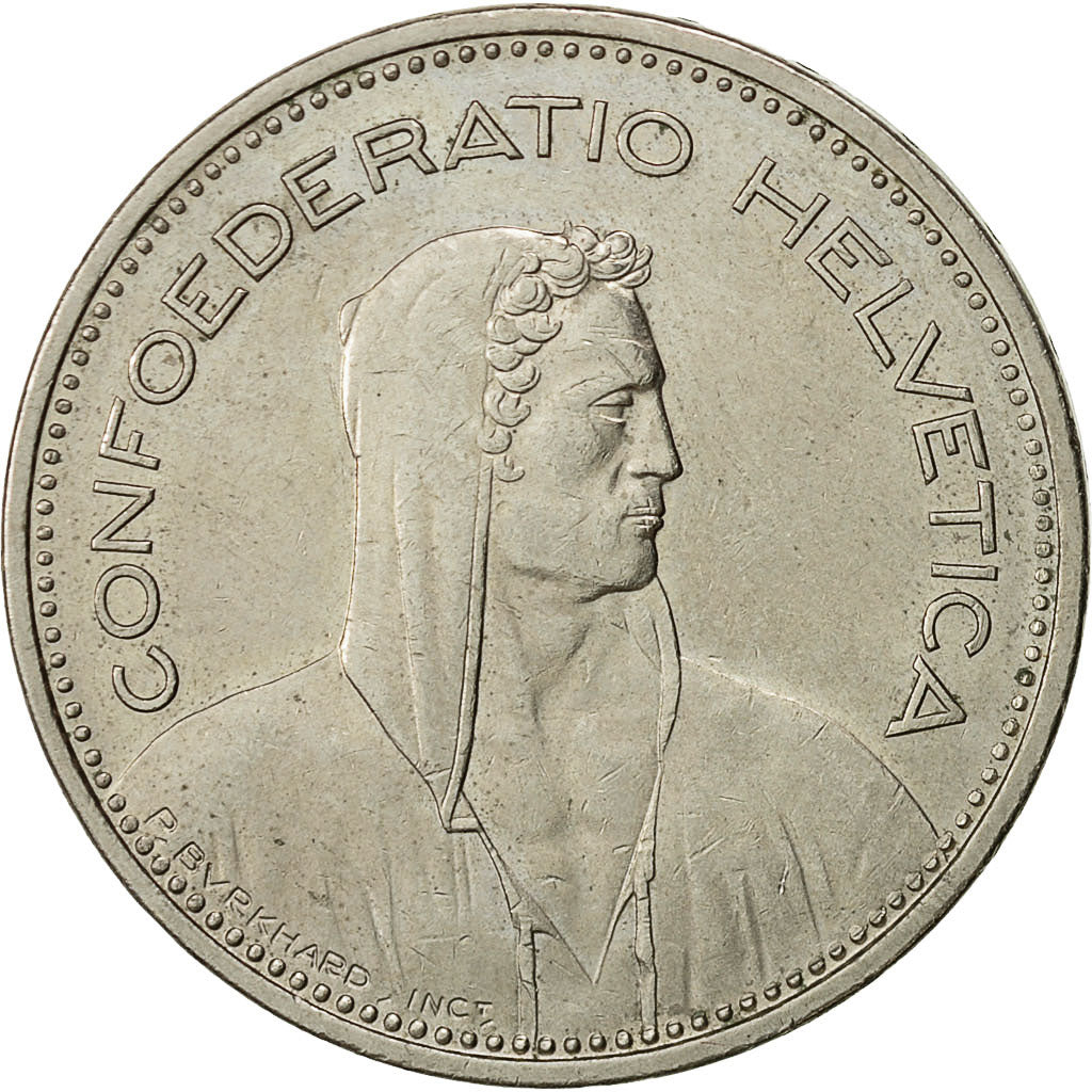Coin, Switzerland, 5 Francs, 1986, Bern, EF(40-45), Copper-nickel, KM:40a.3