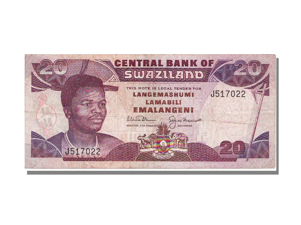 Swaziland, 20 Emalangeni, 1992, BB