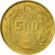 Moneta, Turcja, 500 Lira, 1991, EF(40-45), Aluminium-Brąz, KM:989