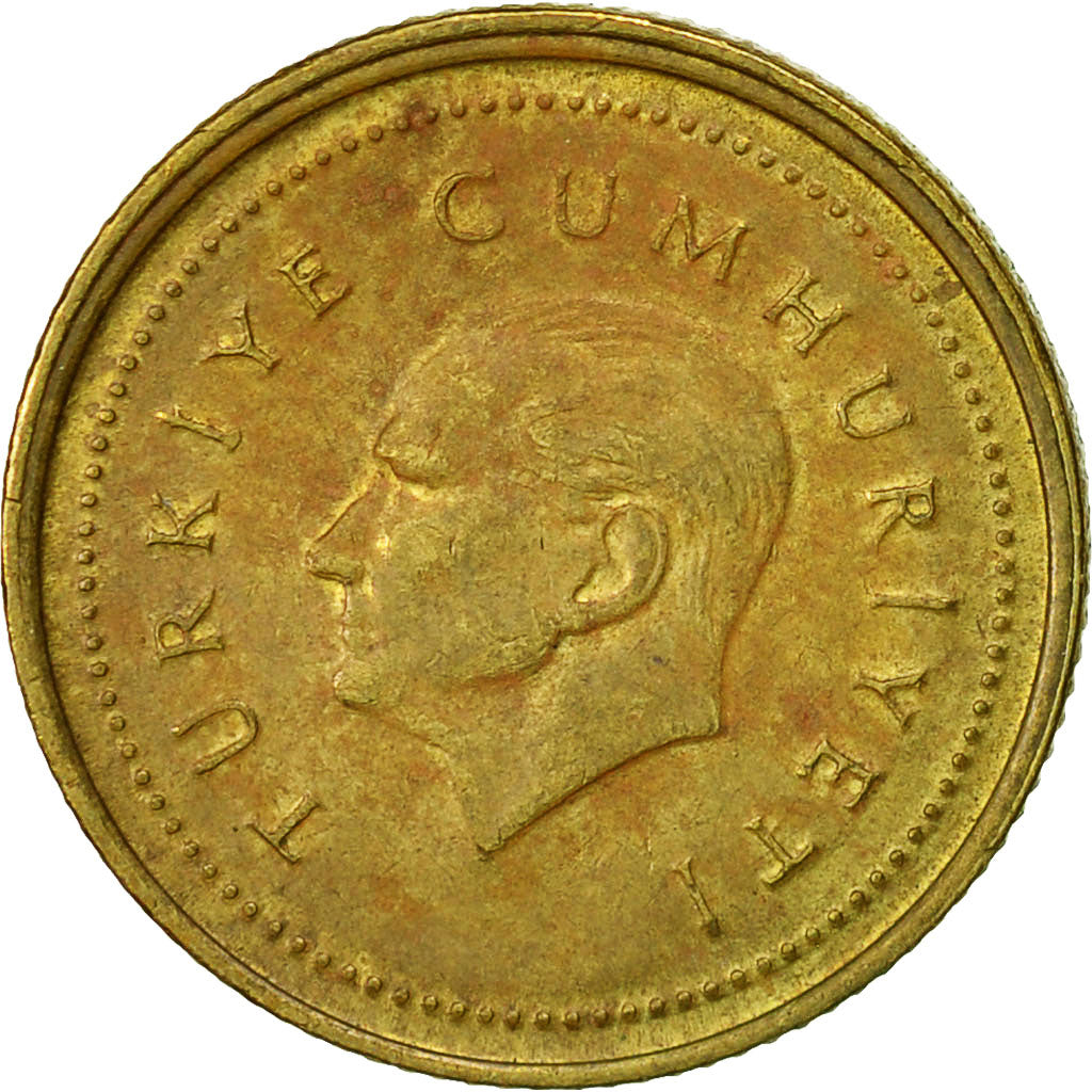 Coin, Turkey, 5000 Lira, 1999, EF(40-45), Brass, KM:1029.2