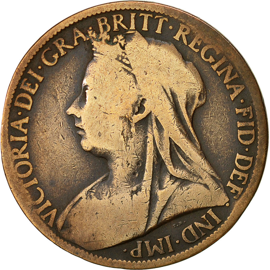 Moneda, Gran Bretaña, Victoria, Penny, 1899, BC, Bronce, KM:790