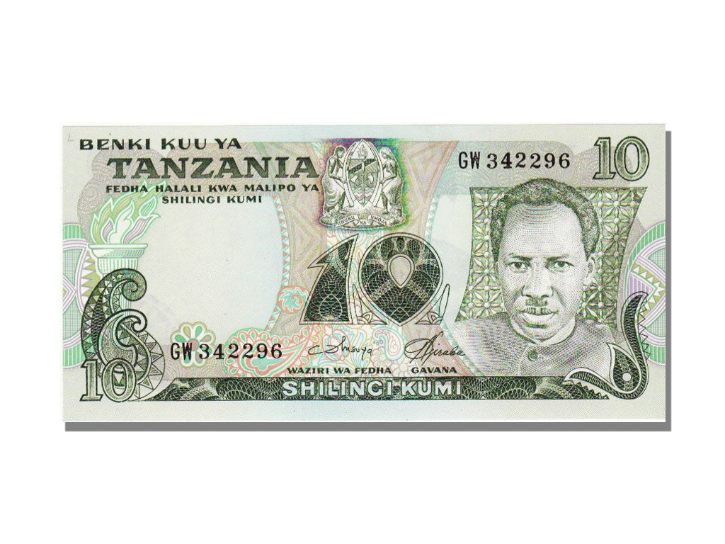 Banknote, Tanzania, 10 Shilingi, 1978, UNC(65-70)