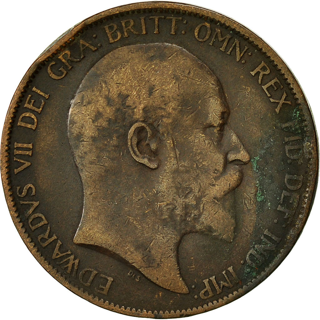 Monnaie, Grande-Bretagne, Edward VII, Penny, 1903, B+, Bronze, KM:794.2