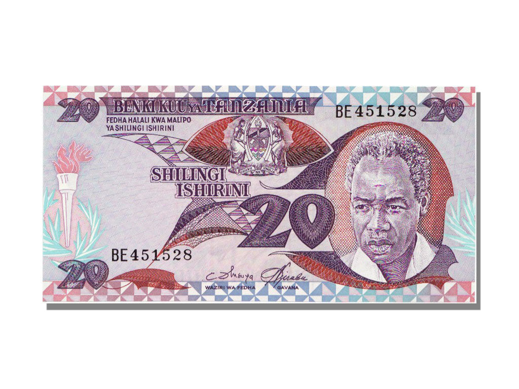 Geldschein, Tanzania, 20 Shilingi, 1978, UNZ