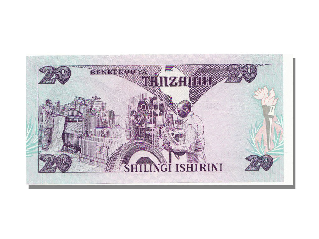 Geldschein, Tanzania, 20 Shilingi, 1978, UNZ