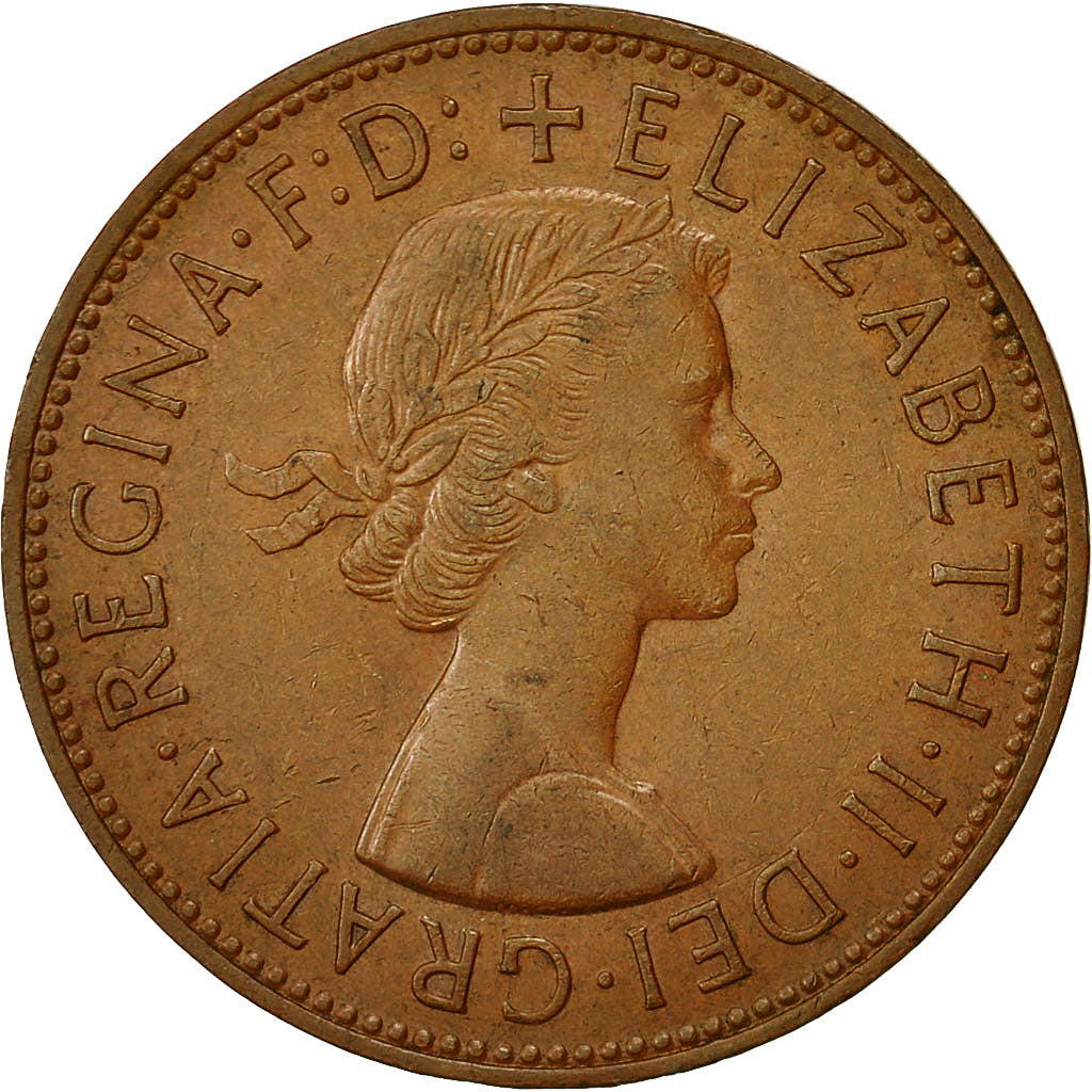 Monnaie, Grande-Bretagne, Elizabeth II, Penny, 1963, TB, Bronze, KM:897