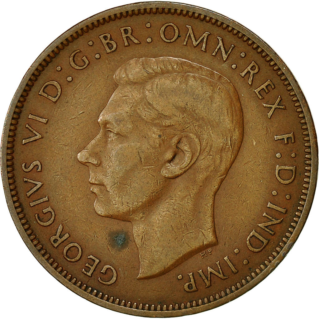Monnaie, Grande-Bretagne, George VI, Penny, 1940, TB, Bronze, KM:845