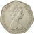 Moneda, Gran Bretaña, Elizabeth II, 50 New Pence, 1969, MBC, Cobre - níquel