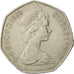 Monnaie, Grande-Bretagne, Elizabeth II, 50 New Pence, 1969, TTB, Copper-nickel
