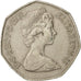 Moneda, Gran Bretaña, Elizabeth II, 50 New Pence, 1981, MBC, Cobre - níquel