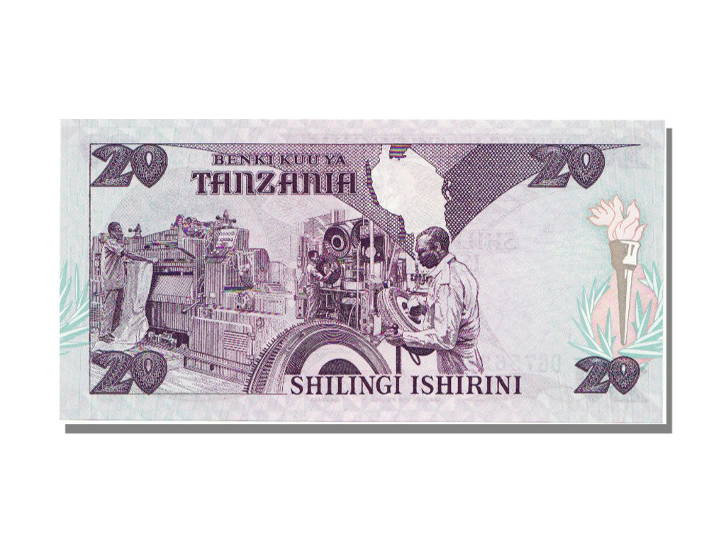 Tanzania, 20 Shilingi, 1987, KM #15, UNC(65-70), DG756243