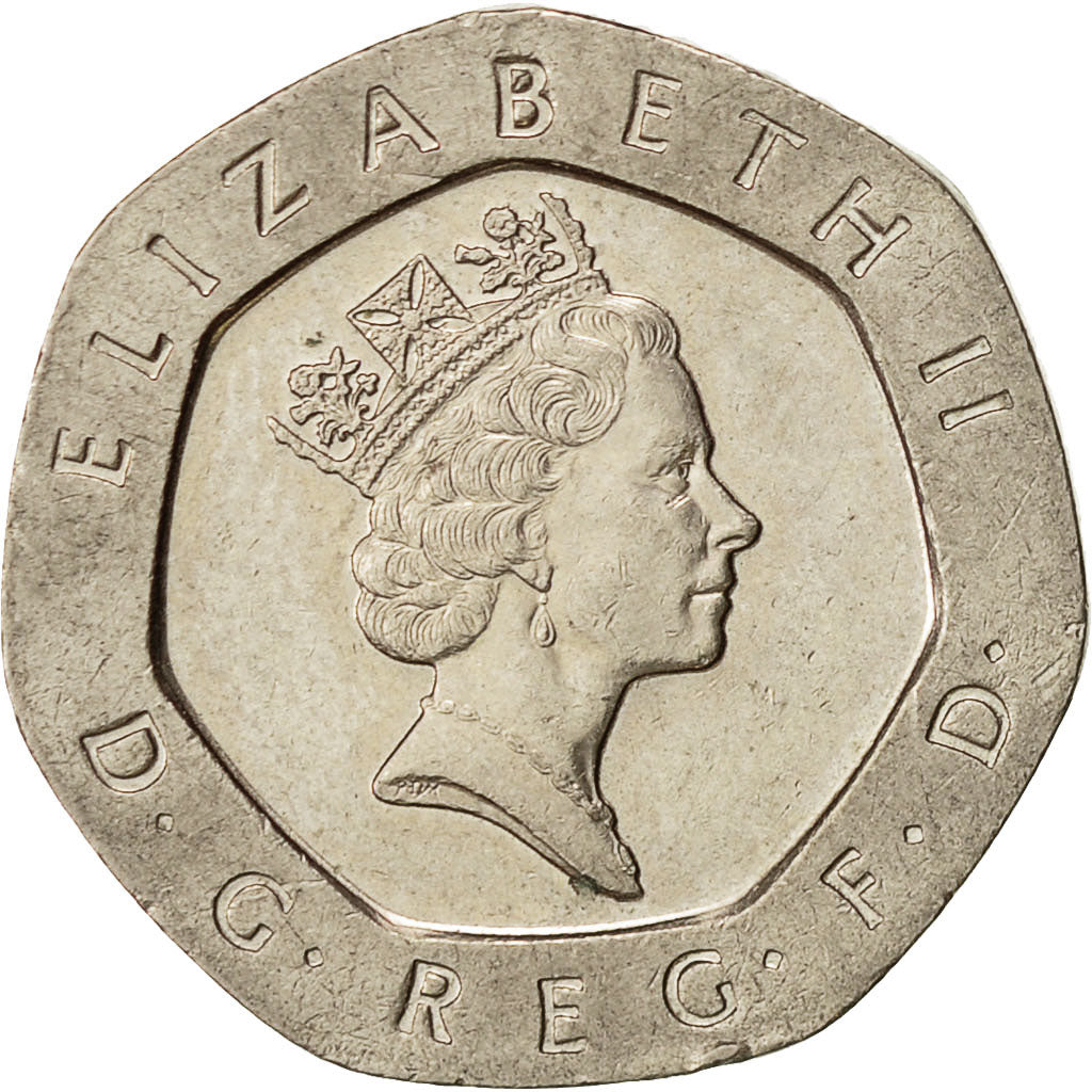Monnaie, Grande-Bretagne, Elizabeth II, 20 Pence, 1993, TTB, Copper-nickel