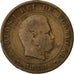 Coin, Portugal, Carlos I, 10 Reis, 1891, Portugal Mint, Paris, VF(20-25)