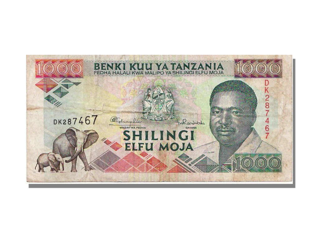 Tanzania, 1000 Shilingi, 1993, KM #27b, VF(30-35), DK287467