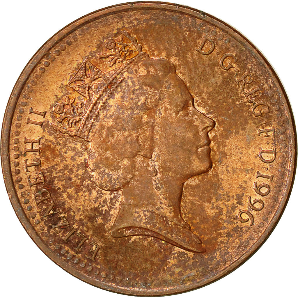 Moneta, Gran Bretagna, Elizabeth II, Penny, 1996, BB, Acciaio placcato rame