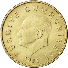 Moneta, Turcja, 50000 Lira, 50 Bin Lira, 1999, AU(55-58), Miedź-Nikiel-Cynk