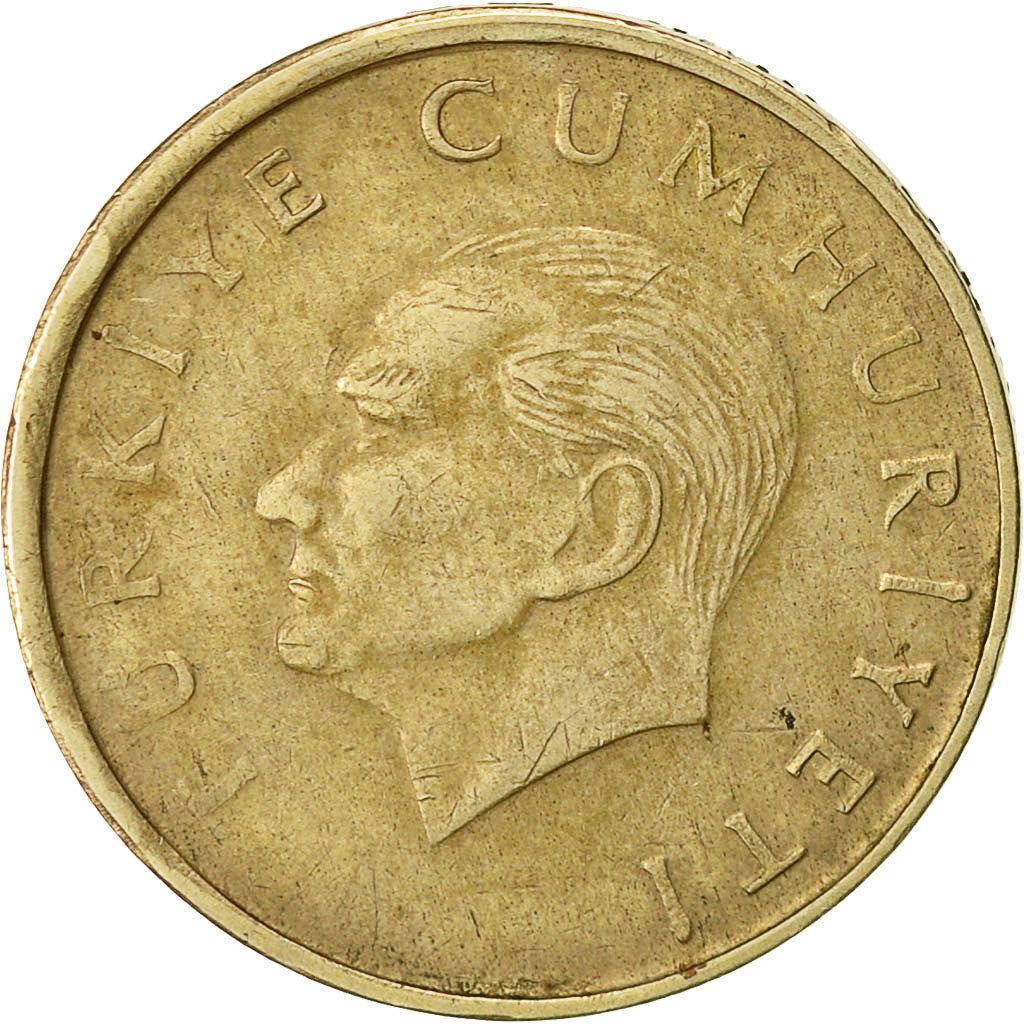 Monnaie, Turquie, 10000 Lira, 10 Bin Lira, 1998, TTB, Copper-Nickel-Zinc