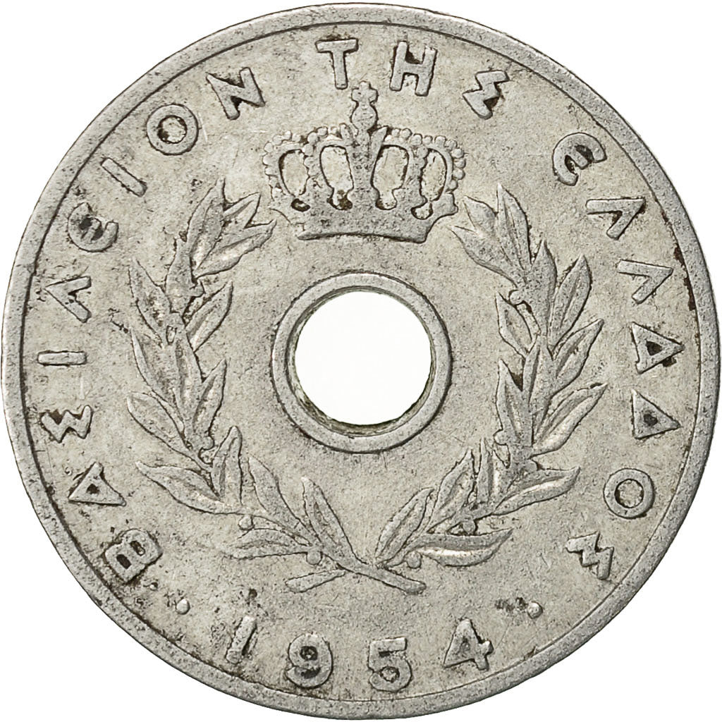 Munten, Griekenland, 20 Lepta, 1954, FR, Aluminium, KM:79