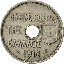 Coin, Greece, George I, 20 Lepta, 1912, EF(40-45), Nickel, KM:64