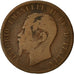 Moneta, Italia, Vittorio Emanuele II, 10 Centesimi, 1866, Milan, MB, Rame