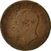 Coin, Italy, Vittorio Emanuele II, 10 Centesimi, 1866, Torino, F(12-15), Copper