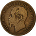 Coin, Italy, Vittorio Emanuele II, 10 Centesimi, 1866, Naples, VF(20-25)