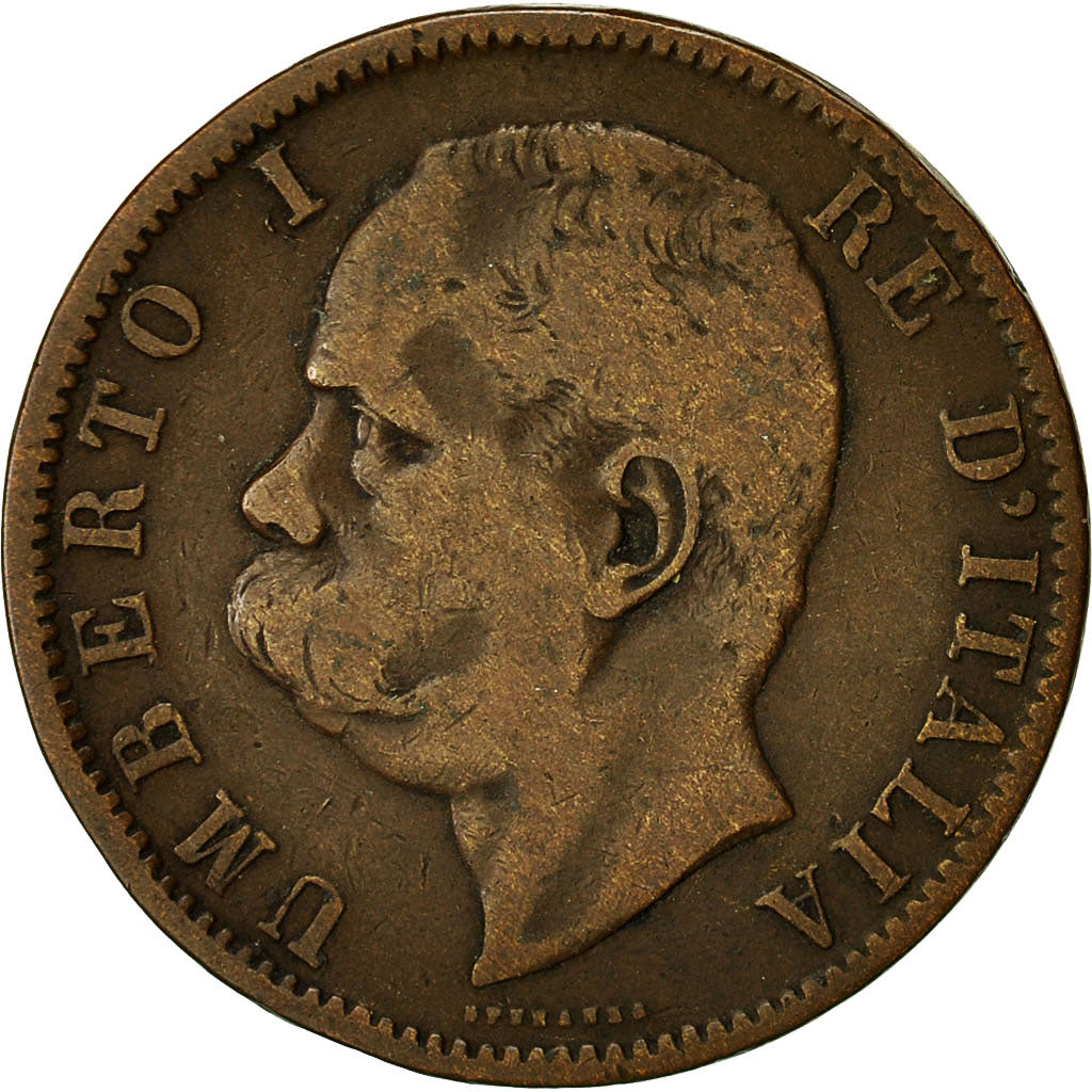 Moneta, Italia, Umberto I, 10 Centesimi, 1894, Birmingham, BB, Rame, KM:27.1