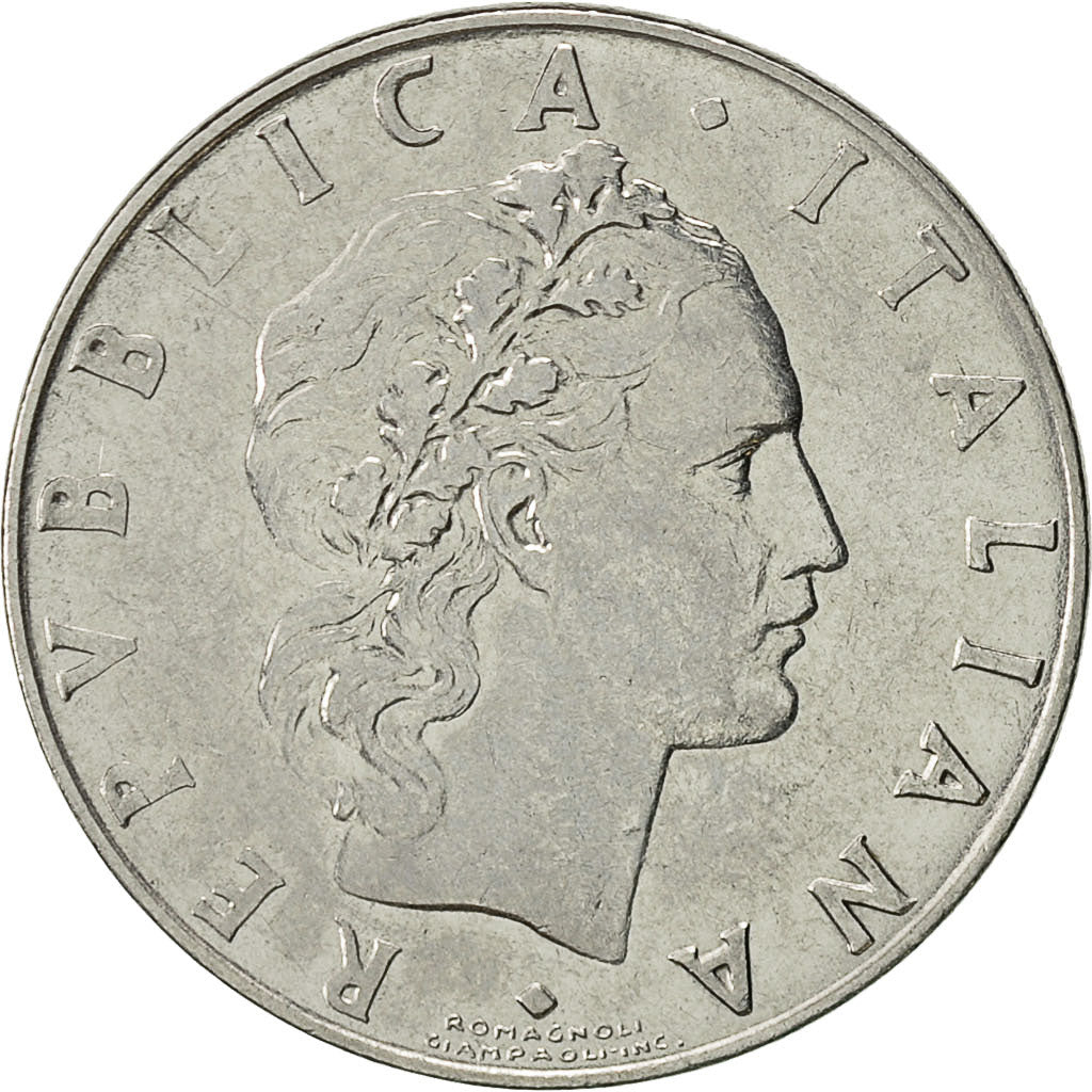 Münze, Italien, 50 Lire, 1967, Rome, SS, Stainless Steel, KM:95.1