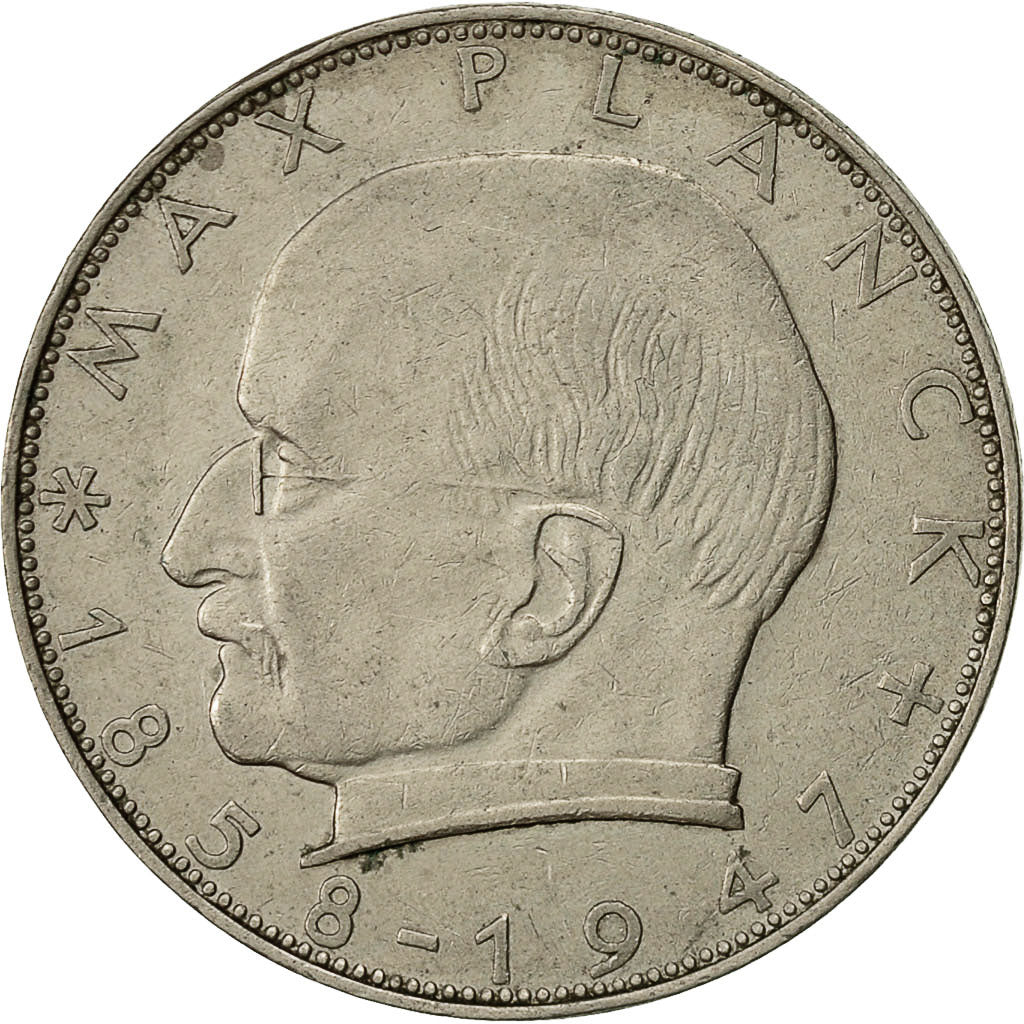 Monnaie, République fédérale allemande, 2 Mark, 1958, Hambourg, TTB