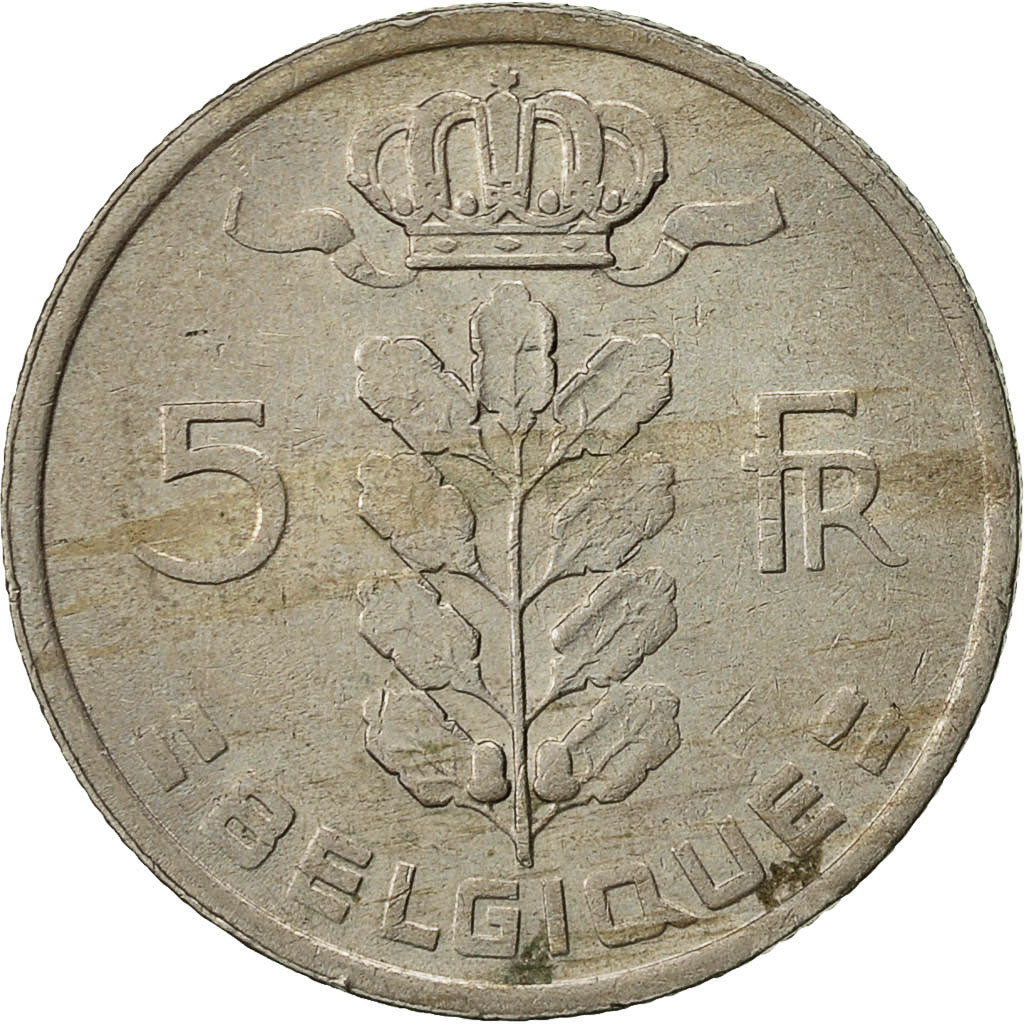 Münze, Belgien, 5 Francs, 5 Frank, 1973, S, Copper-nickel, KM:134.1