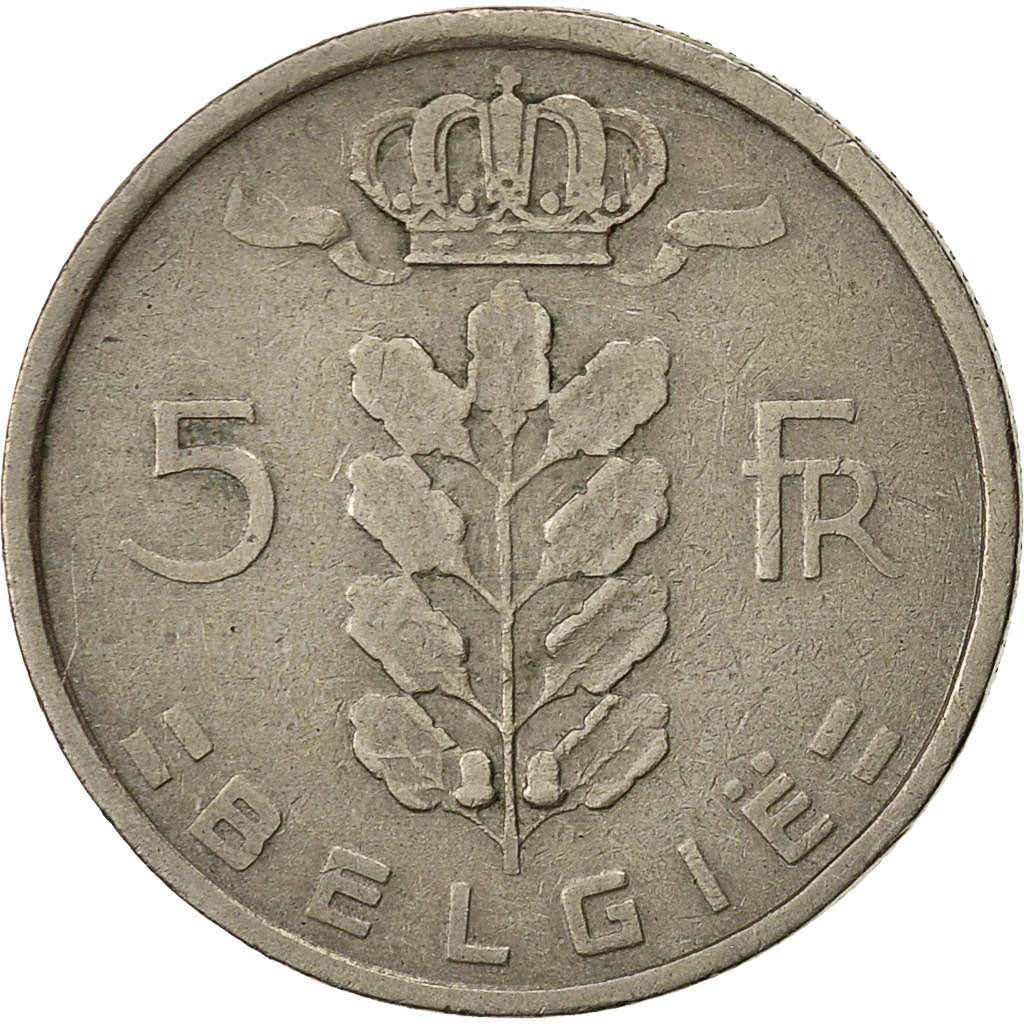 Moneda, Bélgica, 5 Francs, 5 Frank, 1949, MBC, Cobre - níquel, KM:135.1