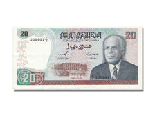 Tunisia, 20 Dinars, 1980, KM #77, 1980-10-15, AU(55-58), L9 230901
