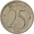 Moneta, Belgia, 25 Centimes, 1968, Brussels, EF(40-45), Miedź-Nikiel, KM:153.1