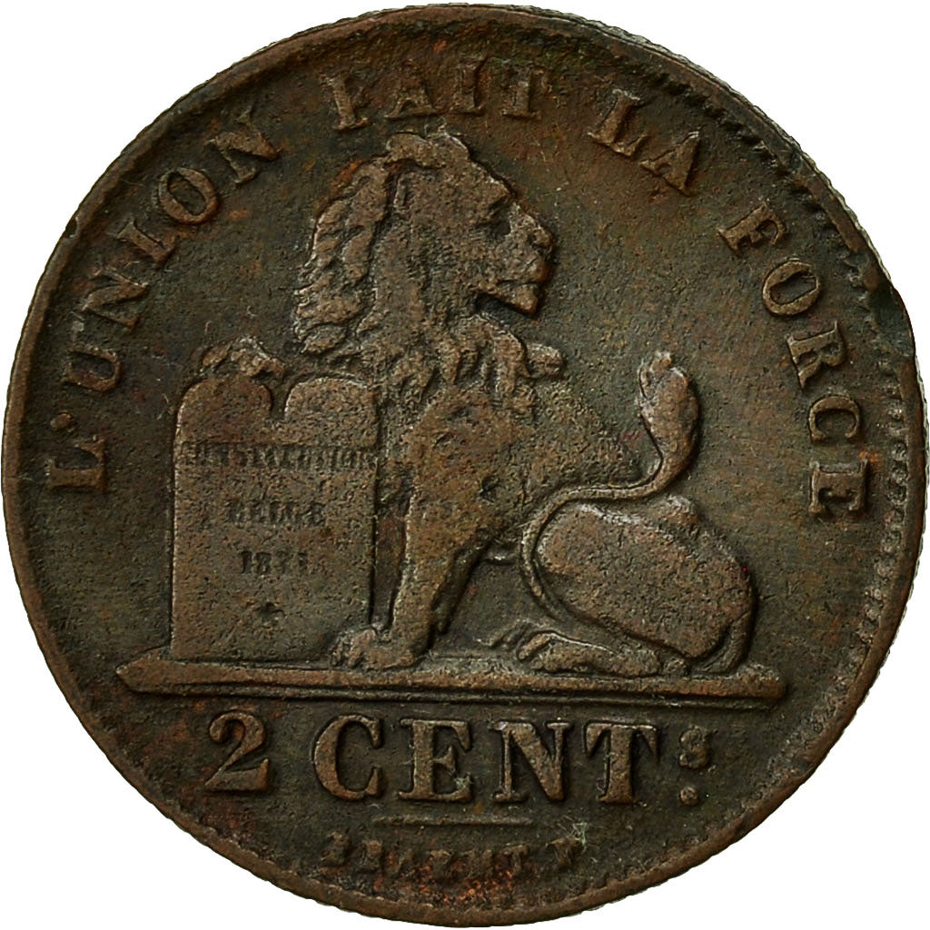 Coin, Belgium, Albert I, 2 Centimes, 1911, EF(40-45), Copper, KM:64