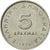 Coin, Greece, 5 Drachmai, 1976, AU(55-58), Copper-nickel, KM:118